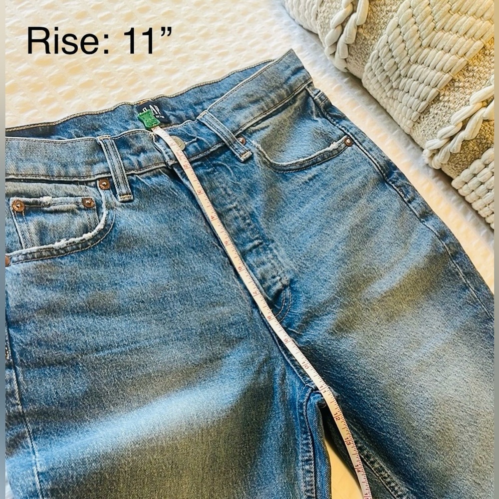 GAP Women's Straight Leg Jeans - Blue - Picture 8 of 16